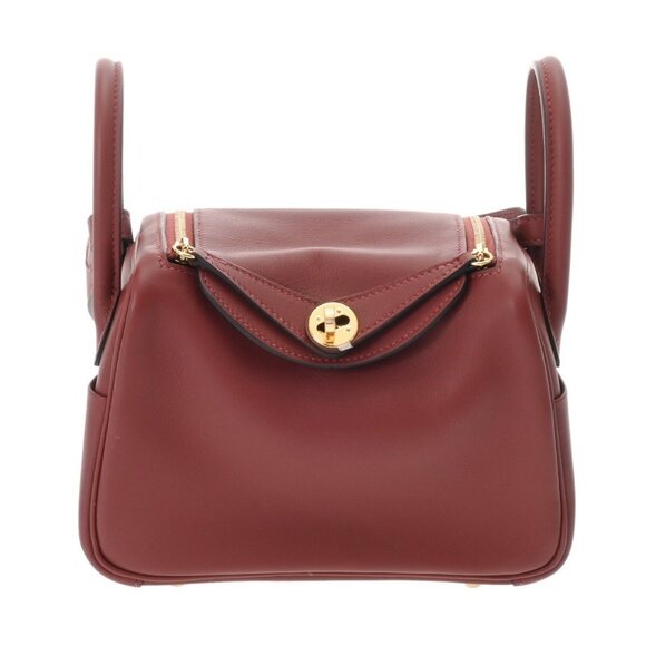 HERMES Lindy Mini 2 Rouge H shoulder bag - Picture 1 of 10